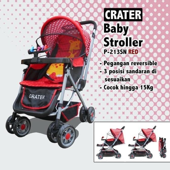 BABY STROLLER CRATER 213 ( JAMINAN ONGKIR PALING MURAH  ) AST