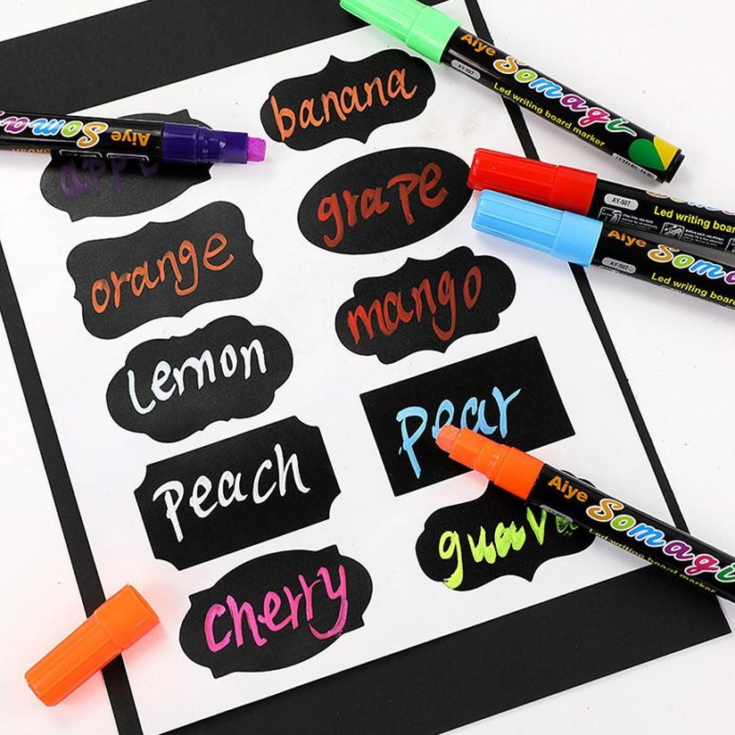 

8Pcs/Set Spidol Chalk Marker (Spidol Blackboard Fluorescent)