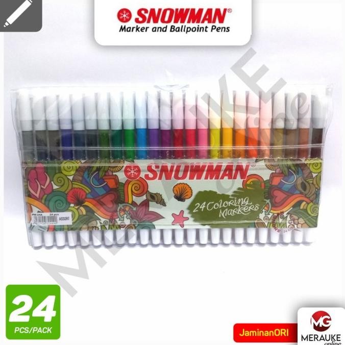

Spidol SNOWMAN Pencil Marker PW-24A - 24 Warna