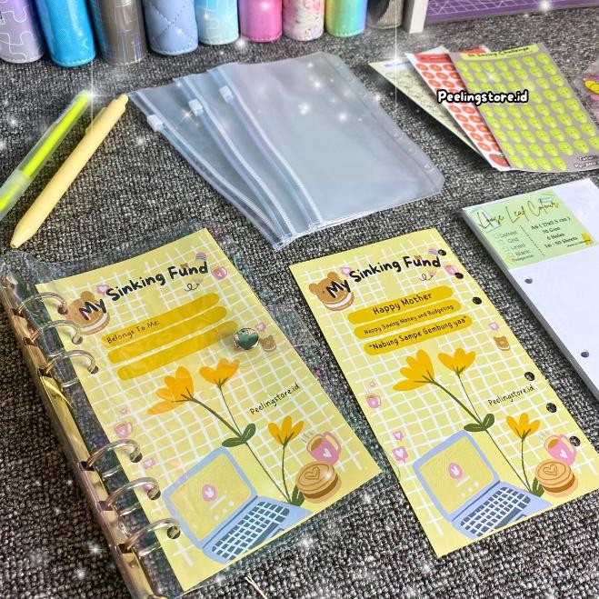

PAKET NABUNG BINDER SERU A6 | PAKET BINDER MENABUNG A6