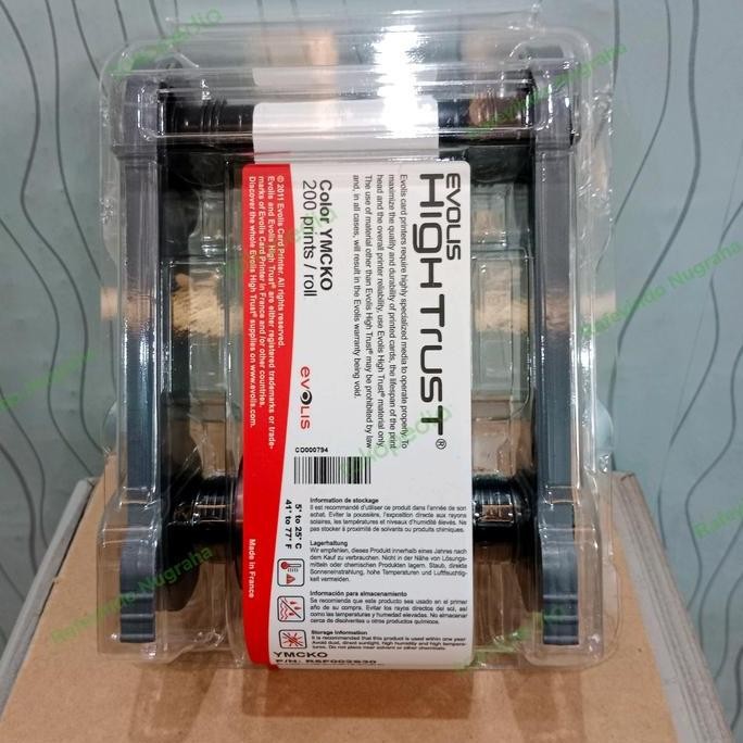 Ribbon Color Ymcko Evolis Primacy R5Fp00308 / R5Fp00308 / Evolis 308 New Stok