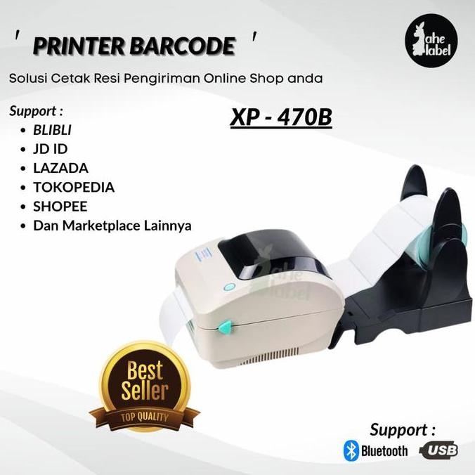 Printer Direct Thermal Bar Xprinter Xp470B New Stok