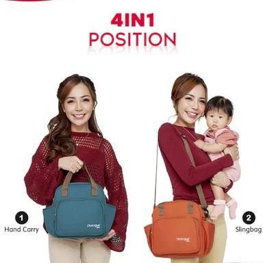 TAS BAYI KECIL 4 IN 1 + TEMPAT BOTOL SUSU PRESTIGE SERIES DGT7423 - DIALOGUE BABY AST