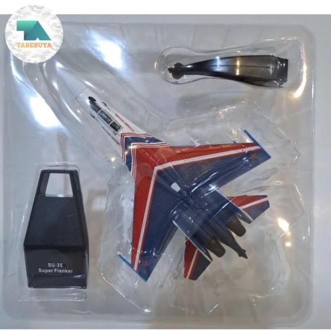 Diecast Pesawat Tempur Sukhoi Su-35 Super Flanker 1/100