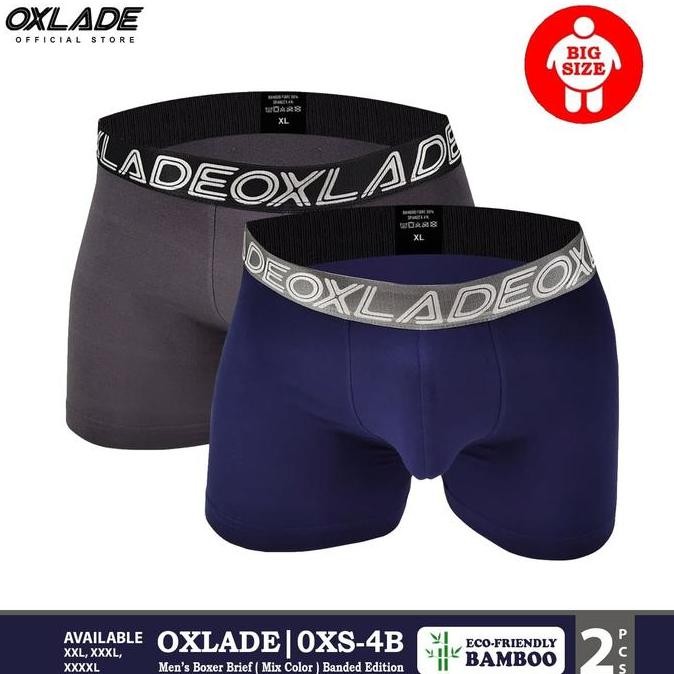 Men's Underwear Big Size Boxer Brief isi 2pcs OXLADE "BIG BANG" OXS-4B