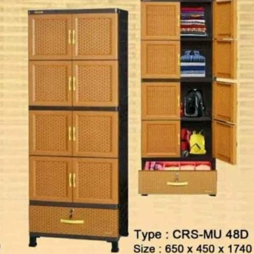 Lemari Plastik Napolly 5 Susun + Loker Co