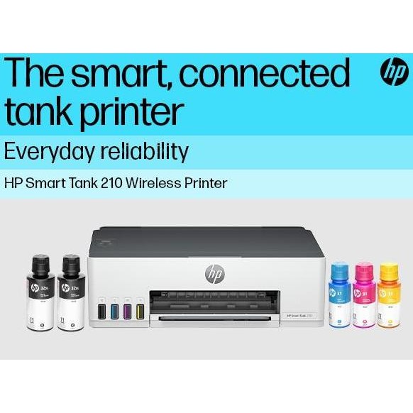 Printer Hp Smart Tank 210 Wireless Wifi / Bluetooth Print Only New Stok