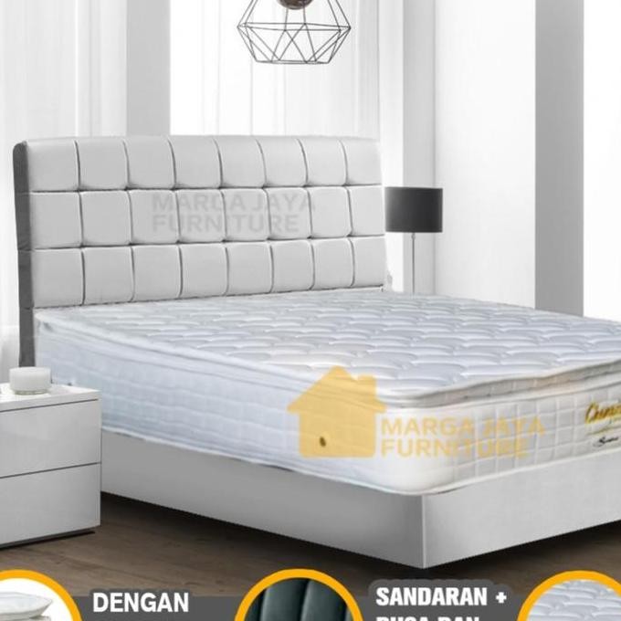Ranjang Dipan Kayu Minimalis Hitam Putih Abu Gray 180X200 Cm Tidak Berikut Kasur Divan Sandaran Head