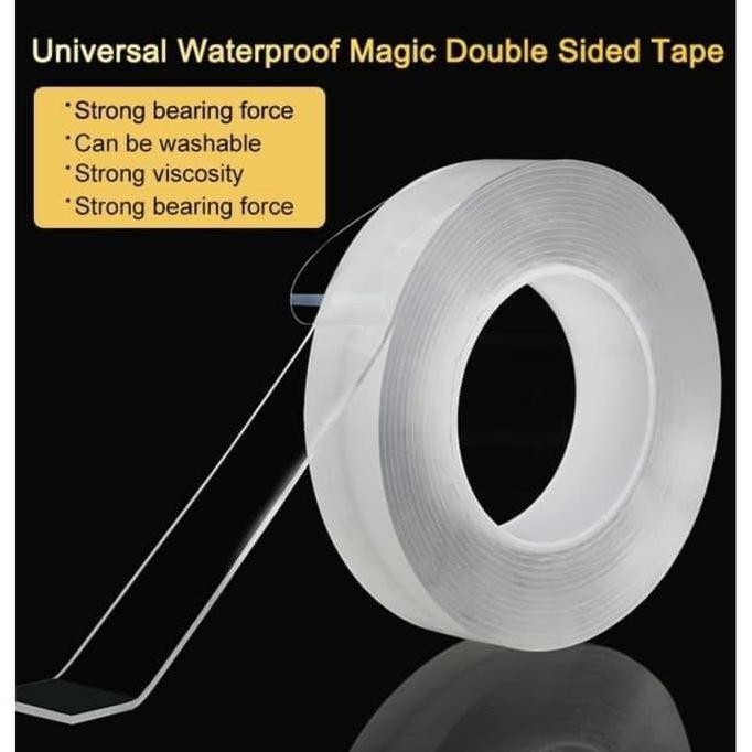 

SALE Reuseable Nano Double Side Tape Selotip Dua Sisi Perekat Super