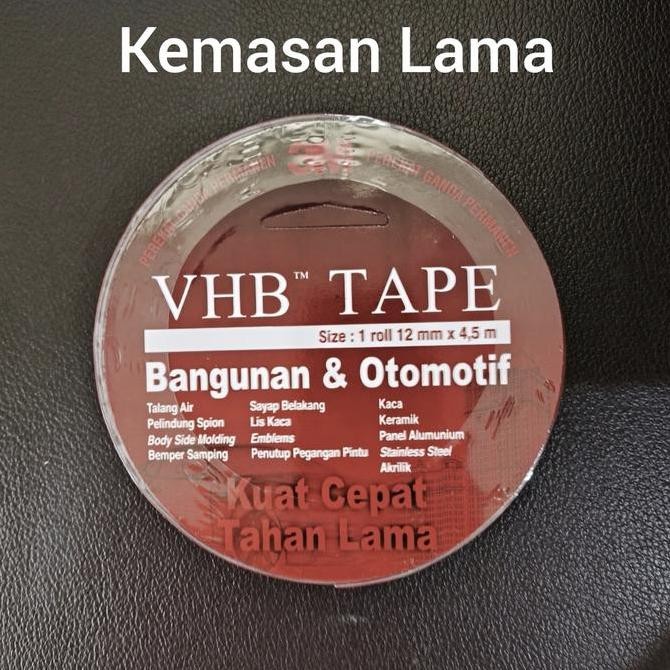 

PROMO Isolasi Double tape 3M VHB 12mm 4.5m Foam Hitam Otomotif ORIGINAL 100%