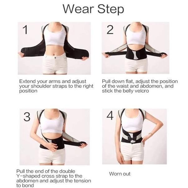 Special Korset Penyangga Punggung Tali Punggung Pria  Penarik Punggung Korektor Punggung Adjustable 