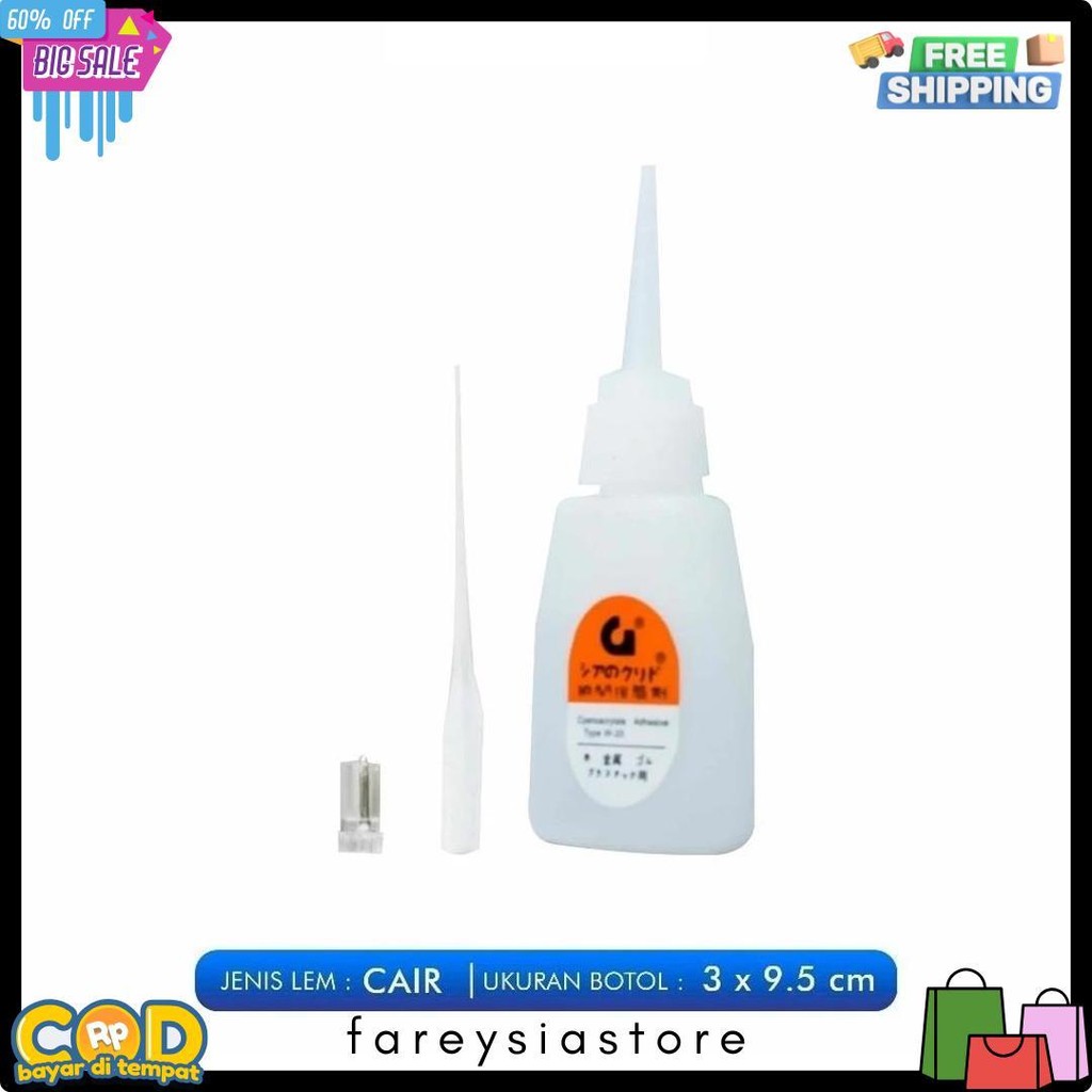 

(Promo Special Isi 10 Pcs) Lem G / Lem Korea G / Lem Tetes Cair G / Lem Cairan G Perekat Serbaguna Flash Sale! Diskon Hingga 70%
