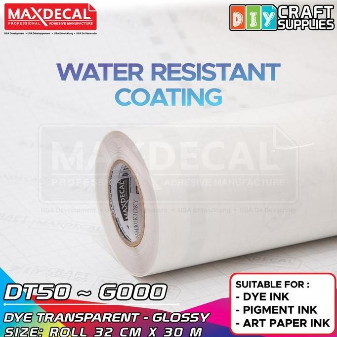 

HOT SALE MAXDECAL DT50 - G000 Sticker Vinyl Transparent PET Inkjet Coating A3