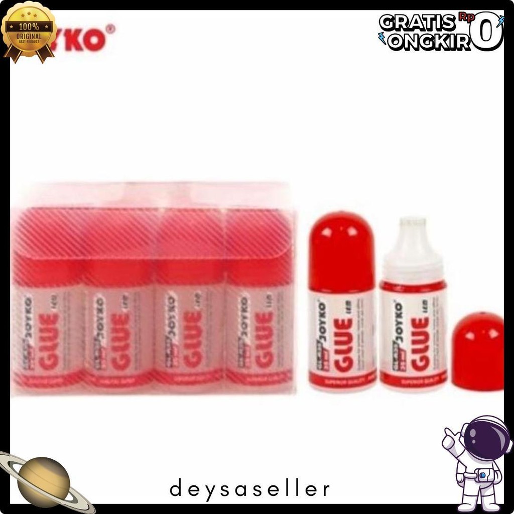 

(12Pcs) Lem Cair Joyko 35 Ml / Lem Kertas / Glue Glr 35 Terlengkap Dan Termurah