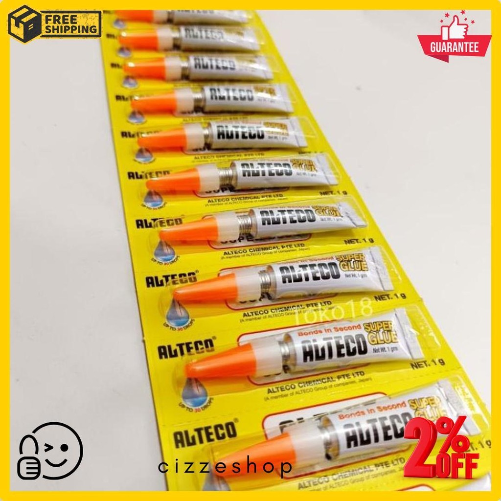 

1 Lembar Lem Alteco Japan Isi 12 Pcs(Netto 1G) Diskon
