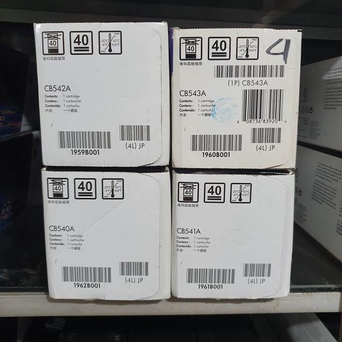 Toner Hp Laserjet 125A Black Dan Tricolor Paketan 1 Set Original Resmi New Stok