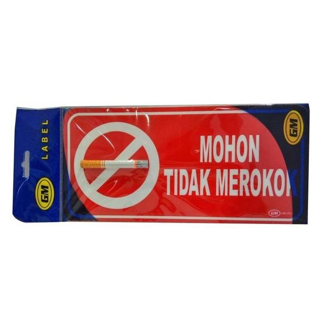 

HARGA DISKON GM LABEL 3D WARNA MOHON TIDAK MEROKOK LM 312 MEDIUM