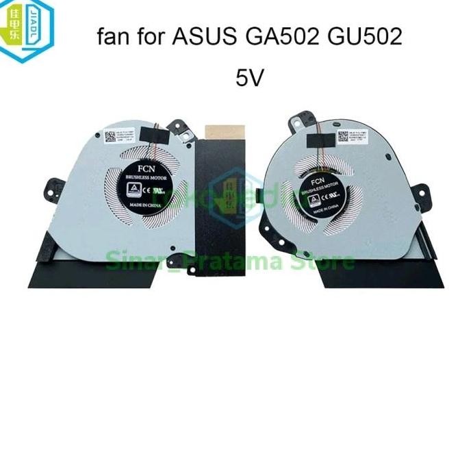 Fan Kipas Laptop Asus Rog Zephyrus G15 Ga502 Gu502 Cpu Gpu Dc 5V New Stok