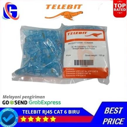 CONNECTOR Telebit RJ45 CAT6 - RJ-45 CAT 6 UTP - Biru