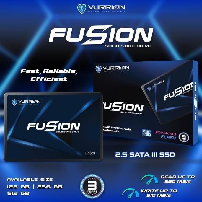 TERMURAH - SSD VURRION FUSION 128GB|256GB|512GB|1TB SATA3