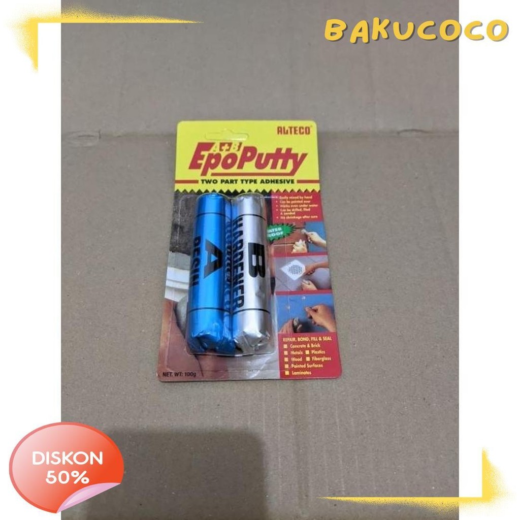 

Lem Epoputty Porting Epo Putty 100Gr 100G 100Gram Alteco Diskon Setengah Harga