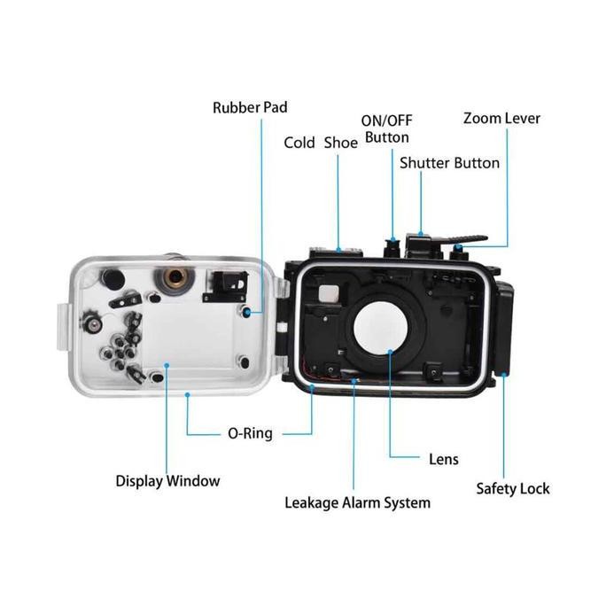 Housing Underwater Seafrogs Camera Olympus TG-6 Upgrade For TG-7 Case Casing Waterproof Sea frogs TG