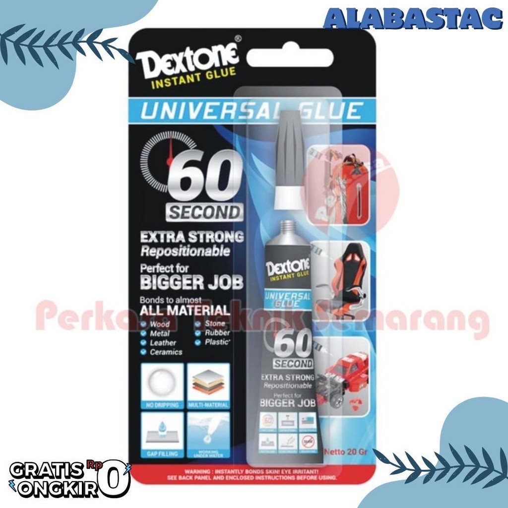 

Dextone Universal Glue Lem Gel Instant 60 Detik Super Strong 20 Gram Flash Sale! Diskon Hingga 70%