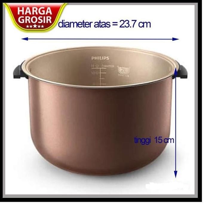 Grosir [Ready Stok] Philips Inner Pot/ Teflon Philip Rice Cooker Bakuhanseki Untuk Hd4515 Digital Hd