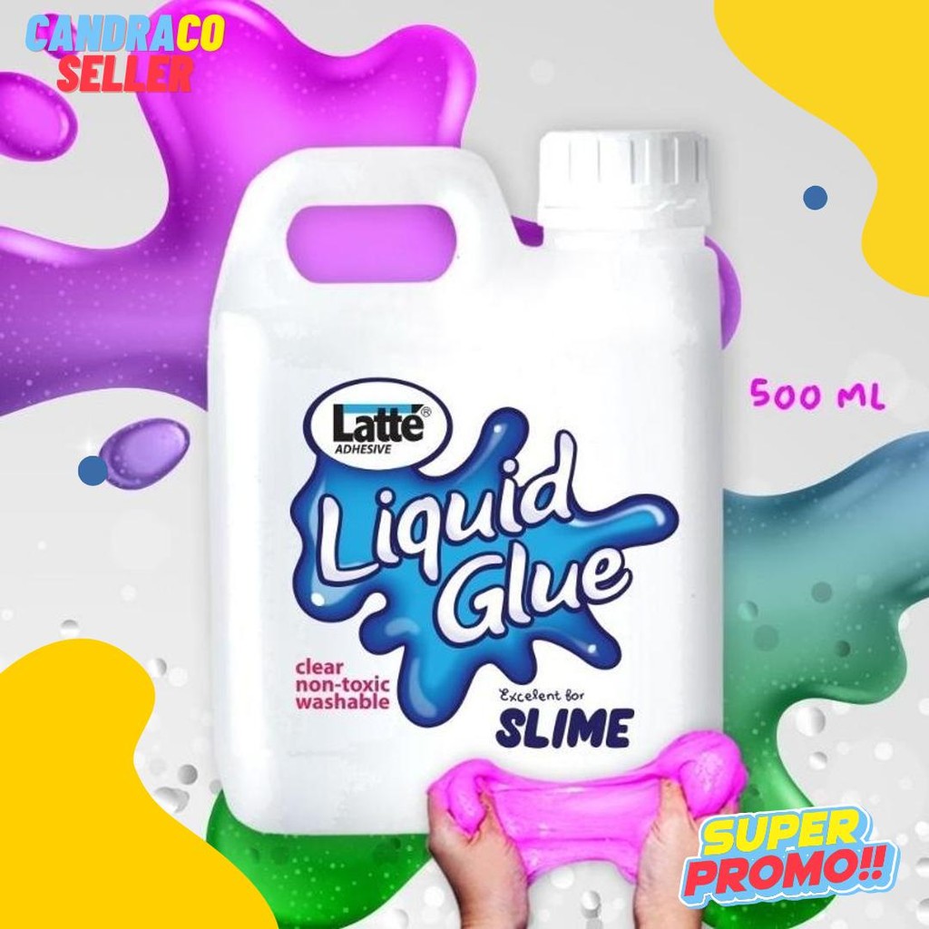 

Lem Slime / Latte Liquid Glue Cair / Povinal / 500Ml Terlengkap Dan Termurah