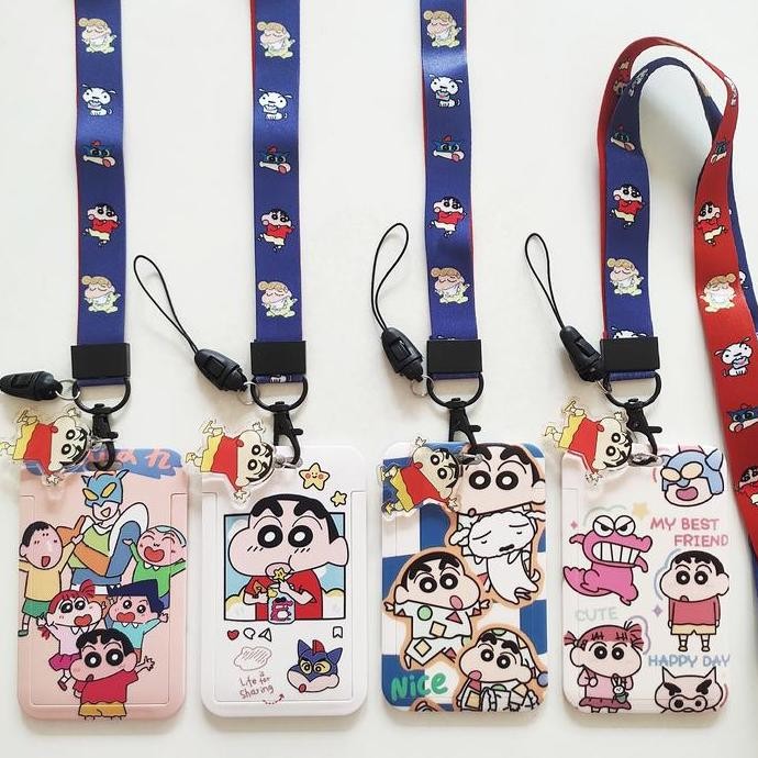 

READY ID Card Holder Name Tag Lanyard / Kalung Wadah Kartu Shinchan Lucu NEW