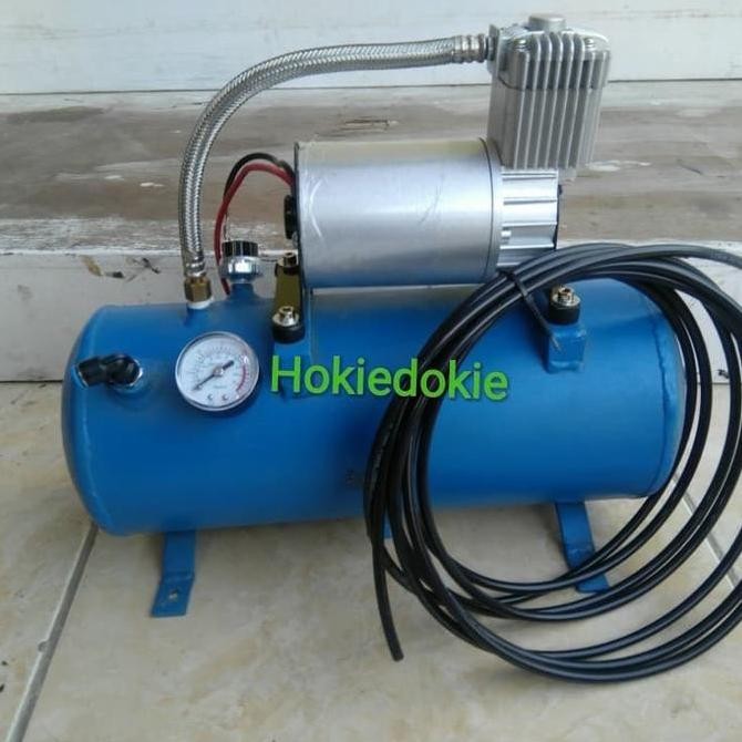 Tabung kompresor angin telolet otomatis 12v 6 liter