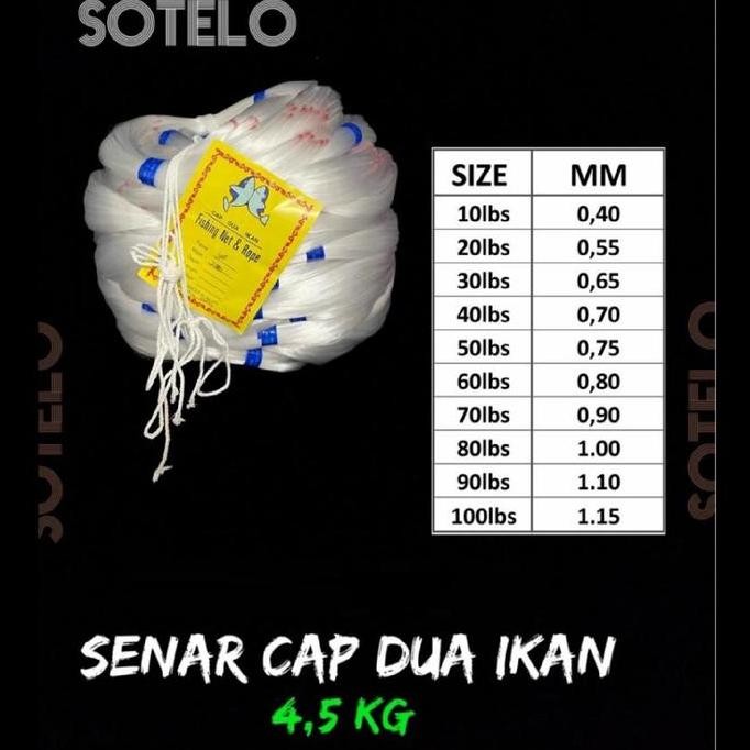 Tersedia Senar nylon pancing laut sotelo nilon