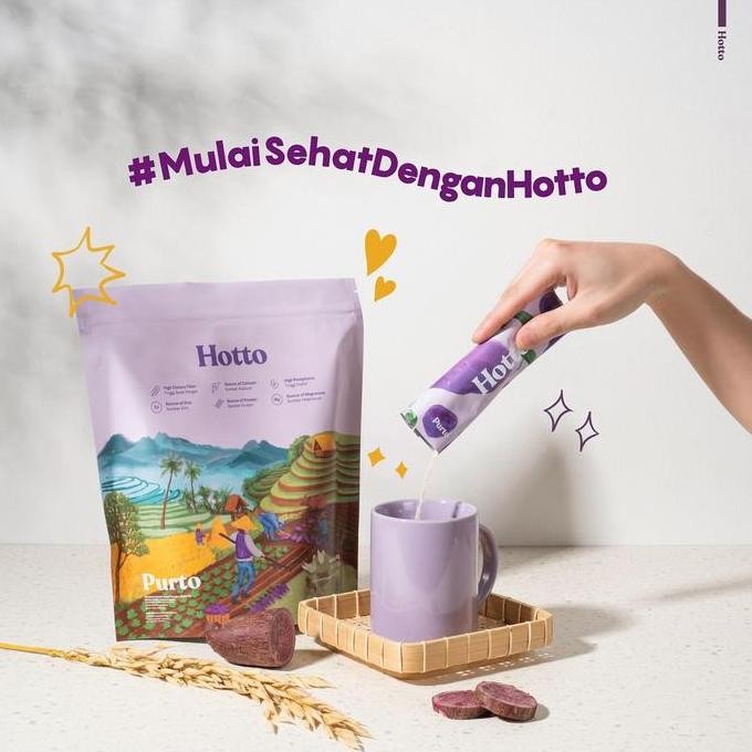 

Hotto Purto - 1 Pouch (16 Sachet) | Multigrain, Oatmeal, Sereal Dengan Ubi Ungu Promo