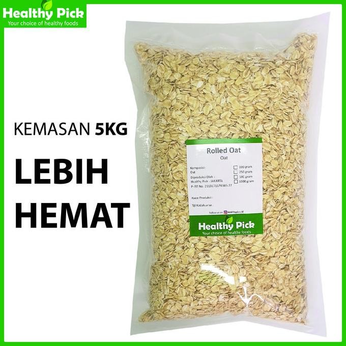 

Regular Rolled Oat / Old Fashioned Oats / Oat Utuh 5 Kg Terlaris