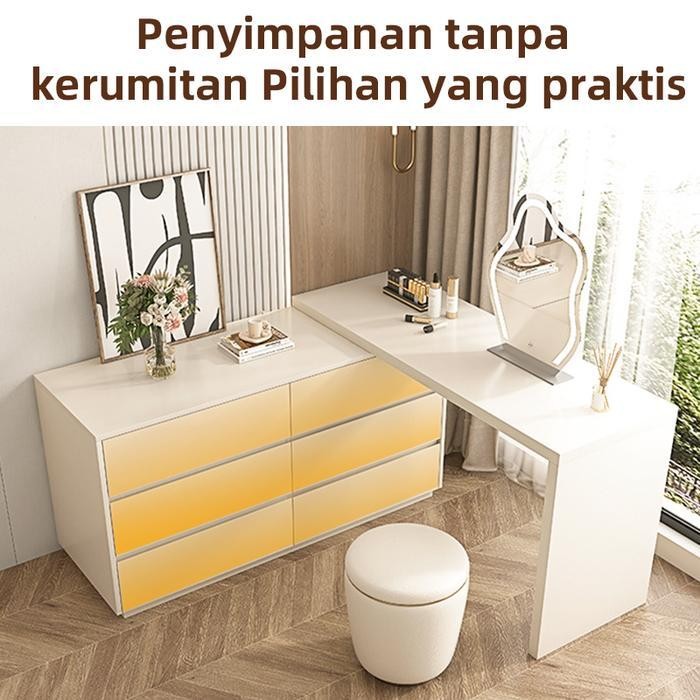 E-Tife Meja Rias /Meja Kerja /Meja Kosmetik /Meja Rias Kecil/ Meja Rias Berlampu / Meja Rias Modern 