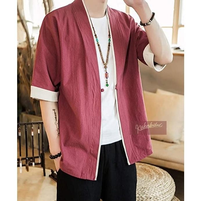 New Arrival  Kukabilal Outer Kimono Kardigan Kemeja Koko Baju Muslim Pakaian Pria Atasan