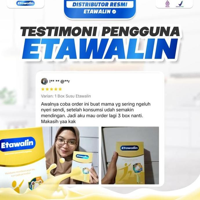 

[Big Sale] Etawalin | Asli & Bpom | Original Resmi | Minuman Susu Bubuk Kambing Etawa Dengan Bahan Rempah Pilihan Untuk Tulang & Sendi | Susu Bubuk Dairy Milk Kualitas Terbaik Harga Termurah