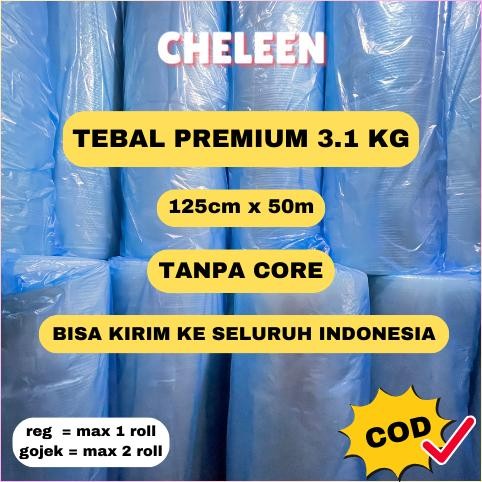 

Produk Baru!! Bubble Wrap Roll 125cm x 50m 3KG Tebal Premium Hitam Bening Gratis Ongkir