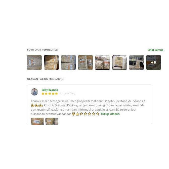 

Reguler Rolled Oat 5Kg Terbaru