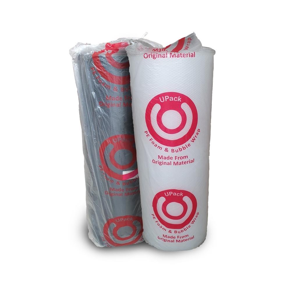 

Produk Baru!! Bubble Wrap UPACK 125cm x 50m Bening Hitam Roll Kualitas Premium