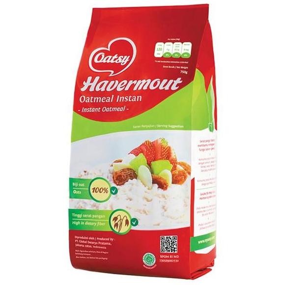 

Oatsy Havermout Instan Oatmeal Pouch 750Gr Terlaris