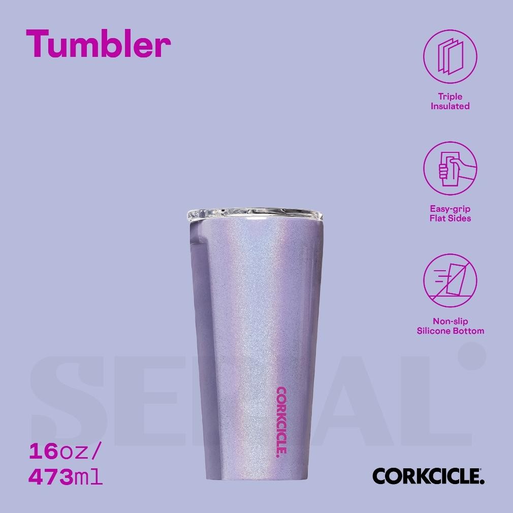 Produk Baru Tumbler CORKCICLE 16oz Unicorn Magic Sparkle Pixie Dust - Tumbler Glitter Unik