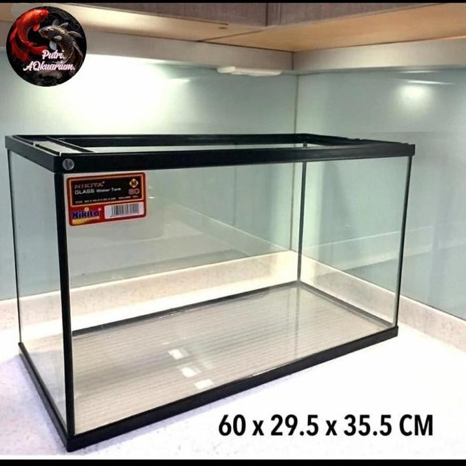 Aquarium Nikita 60Cm Akuarium Ns 60 Liter Glass Water Tank 60X30X36 Cm Akuarium Kaca Akuarium Akrili