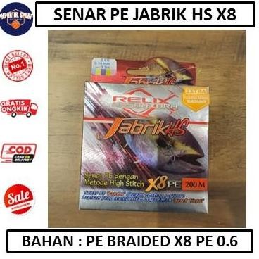 Tersedia Senar PE Jabrik HS X8 Relix Nusantara PE 0,6 - ALAT PANCING -AKSESORIS