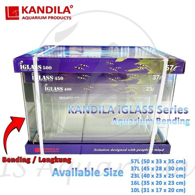 Akuarium Bending Kandila Iglass Series Super Clear Tank Aquarium