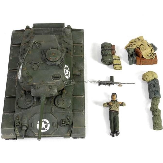 Diecast Tank Us Army M24 Light Chafee March 1945 Rheinburg 1/32 By Fov