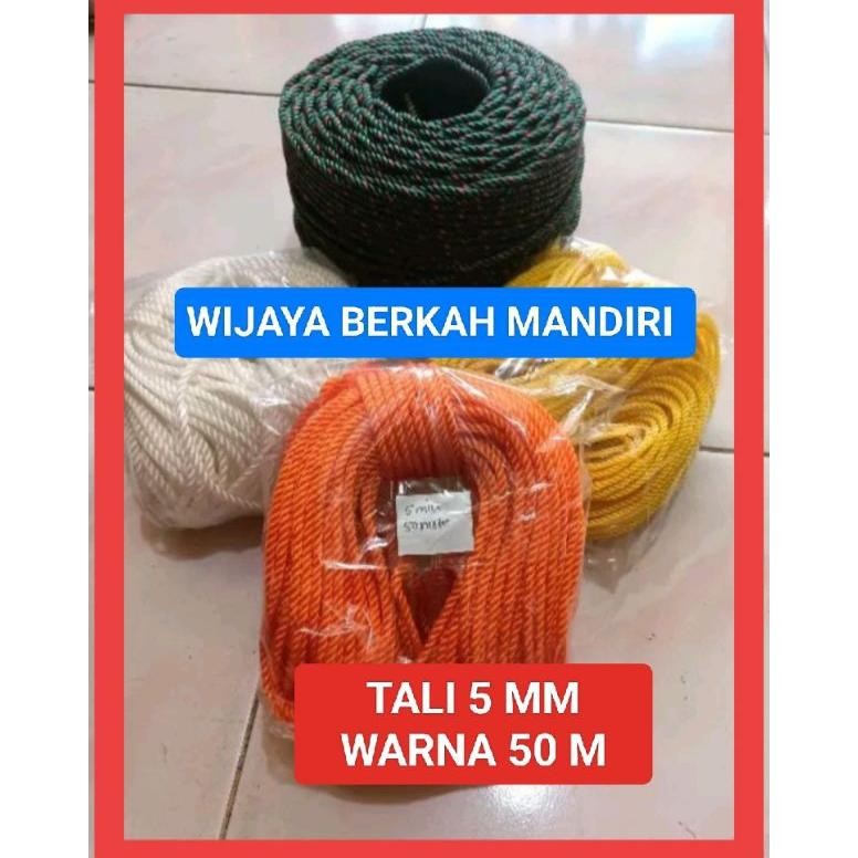 

TALI TAMBANG PLASTIK 5MM X 50 METER - TALI SERBAGUNA UNTUK RUMAH & INDUSTRI TERMURAH