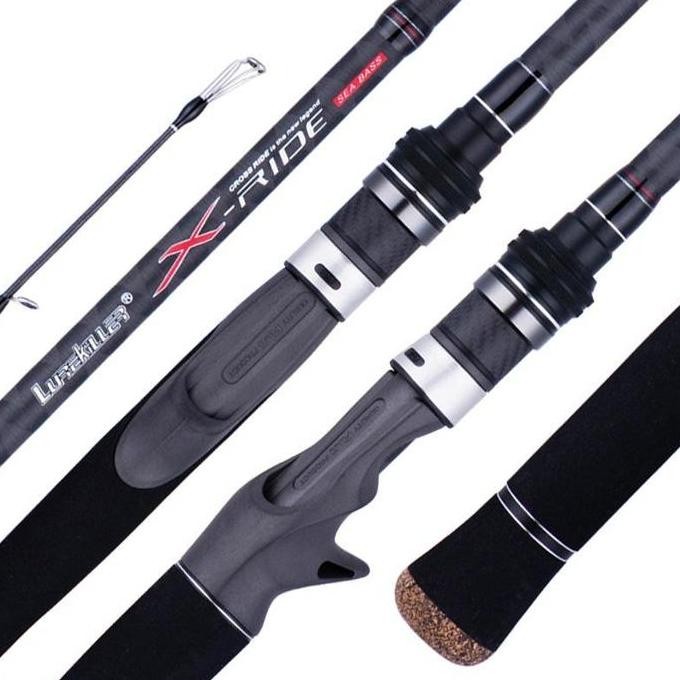Tersedia LureKiller Joran Pancing X-RIDE Sea bass 2.4m/2.7m/2.9m PE 1.5-3 Jig WT 15-50g Joran pancin