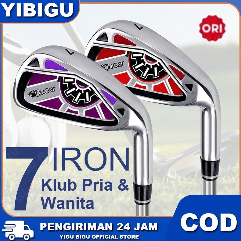 Ready Tongkat Golf Karbon Cougar Golf Iron 7 Stik Golf Pria Wanita Pengemudi Pemula