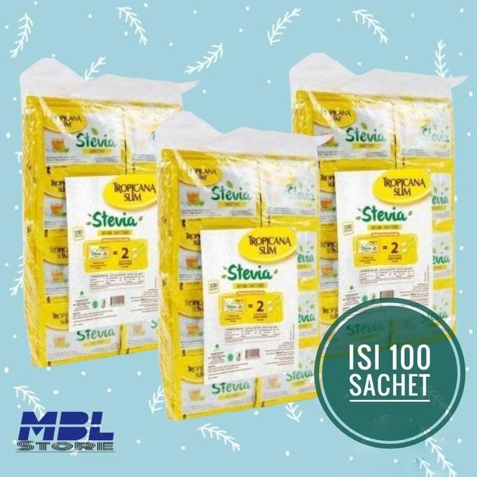 

Tropicana Slim Stevia Isi 100 Sachet